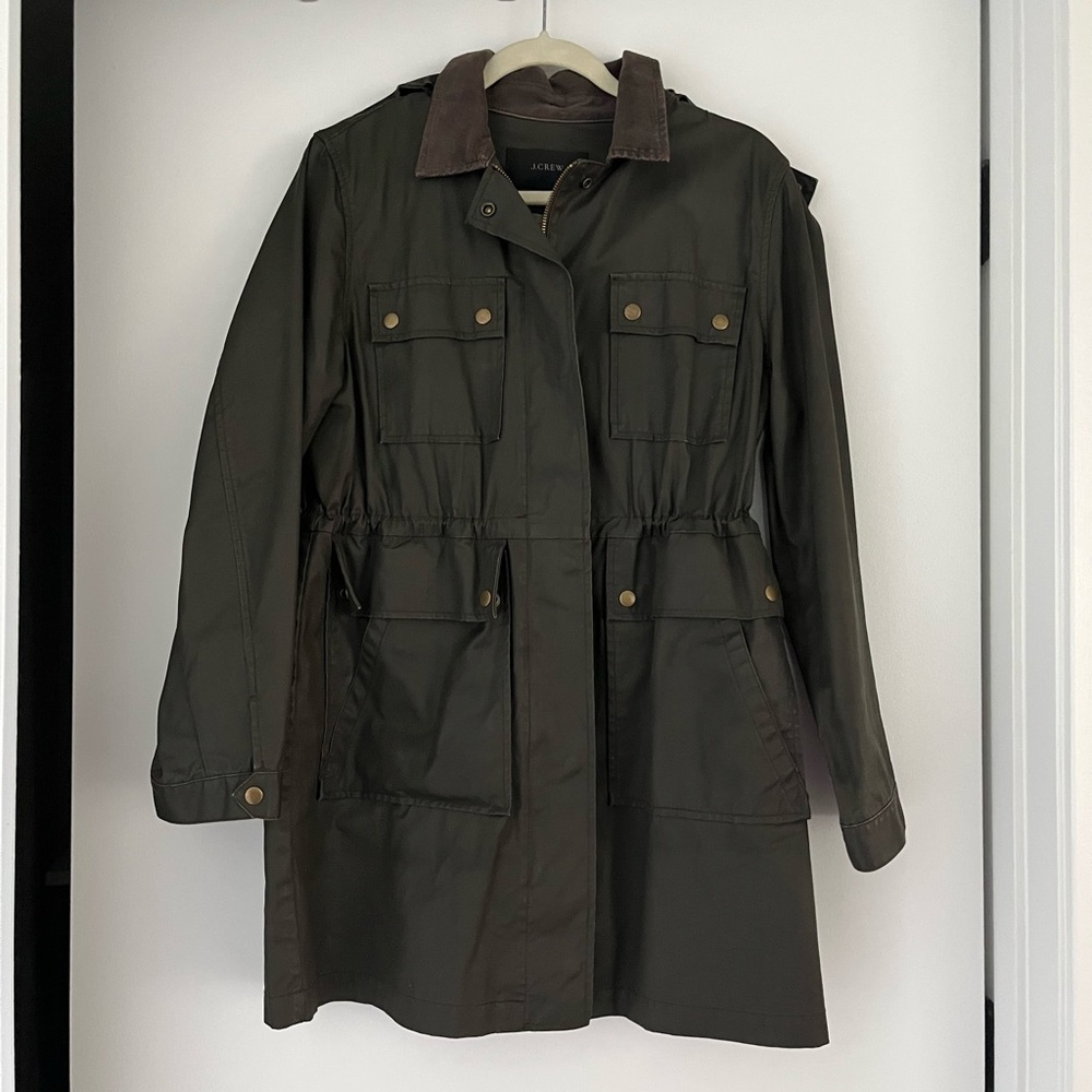 J. Crew Waxed Rainjacket